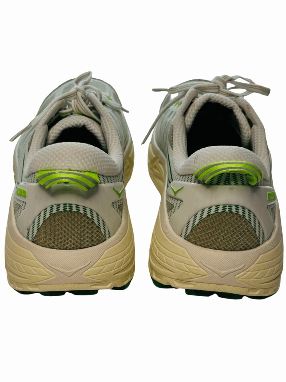 Hoka One One Mafate Speed 2 Trail Running Shoes Mens Size 12 White Green 1126851 - Picture 4 of 5